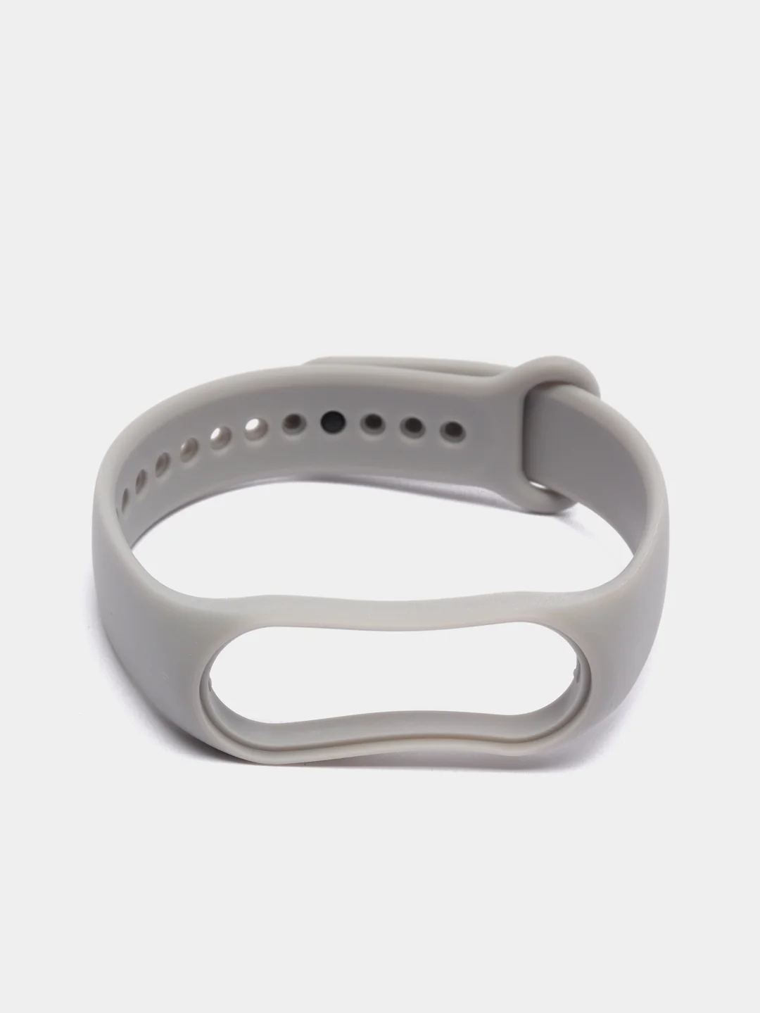 Серый силиконовый ремешок Xiaomi Mi Band 5, 6, 7, гипоаллергенный