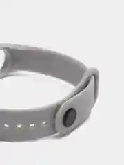Серый силиконовый ремешок Xiaomi Mi Band 5, 6, 7, гипоаллергенный