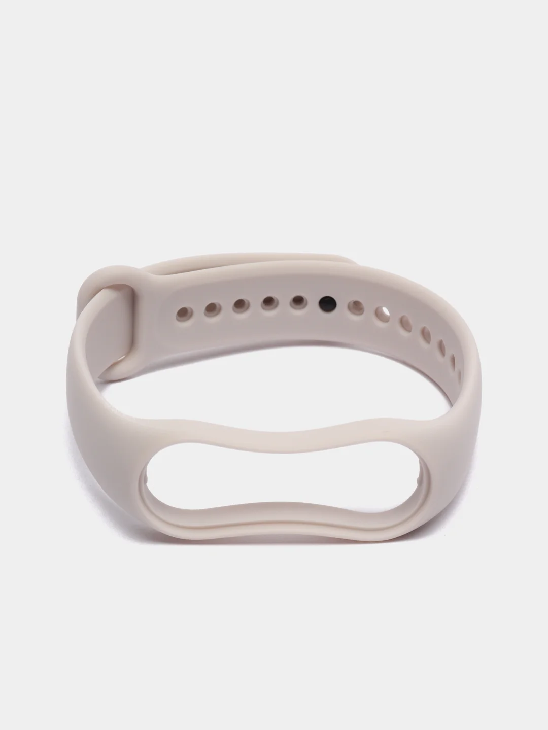 Светло-бежевый силиконовый ремешок Xiaomi Mi Band 5, 6, 7, гипоаллергенный