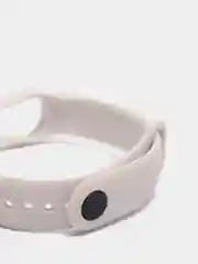 Светло-бежевый силиконовый ремешок Xiaomi Mi Band 5, 6, 7, гипоаллергенный