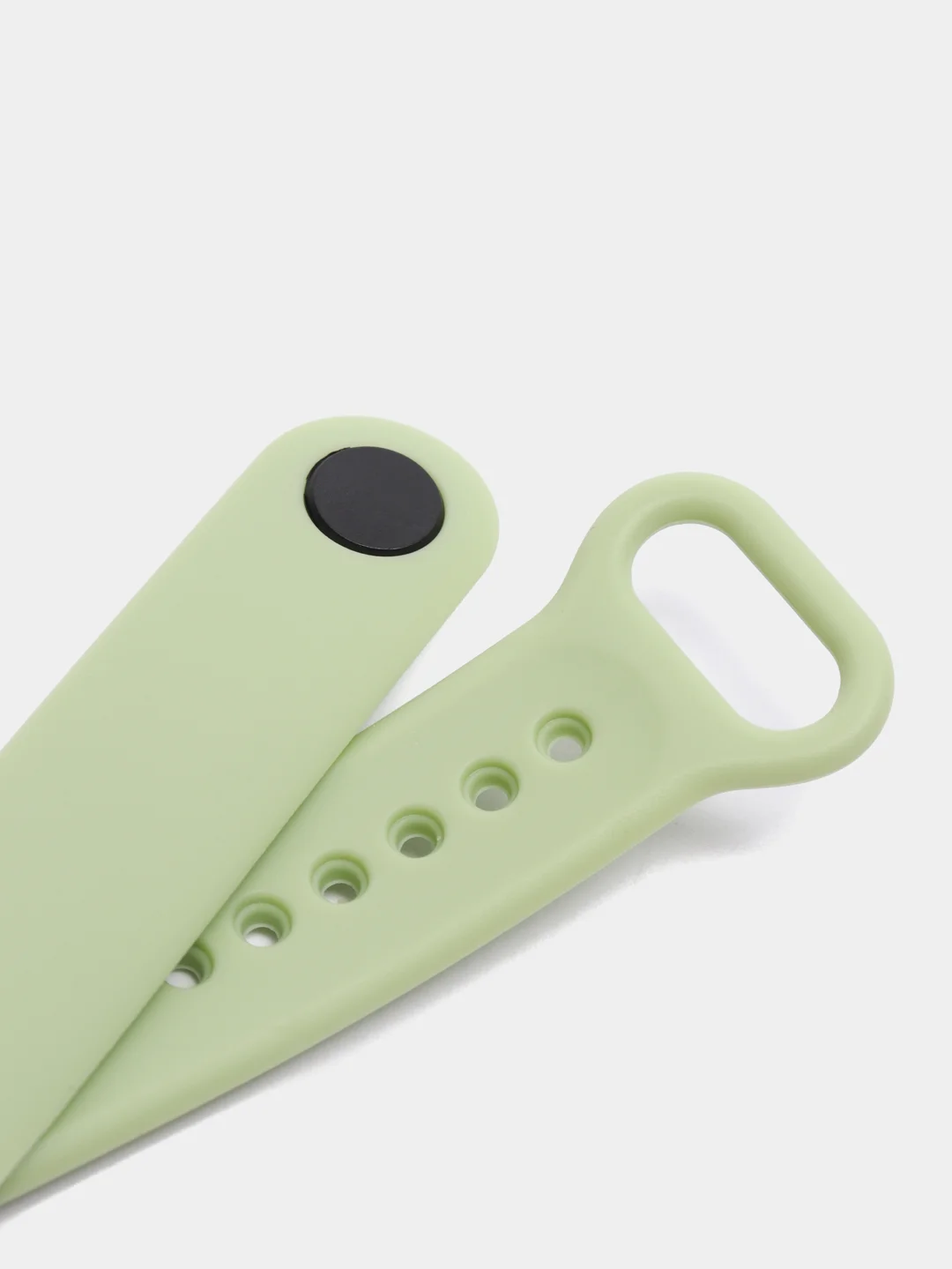 Мятный силиконовый ремешок Xiaomi Mi Band 5, 6, 7, гипоаллергенный