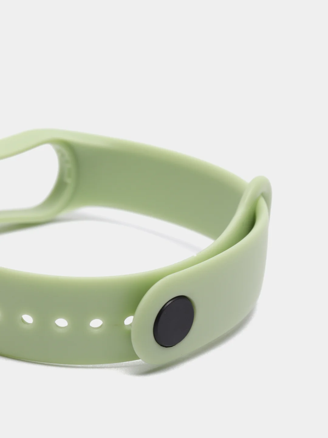 Мятный силиконовый ремешок Xiaomi Mi Band 5, 6, 7, гипоаллергенный