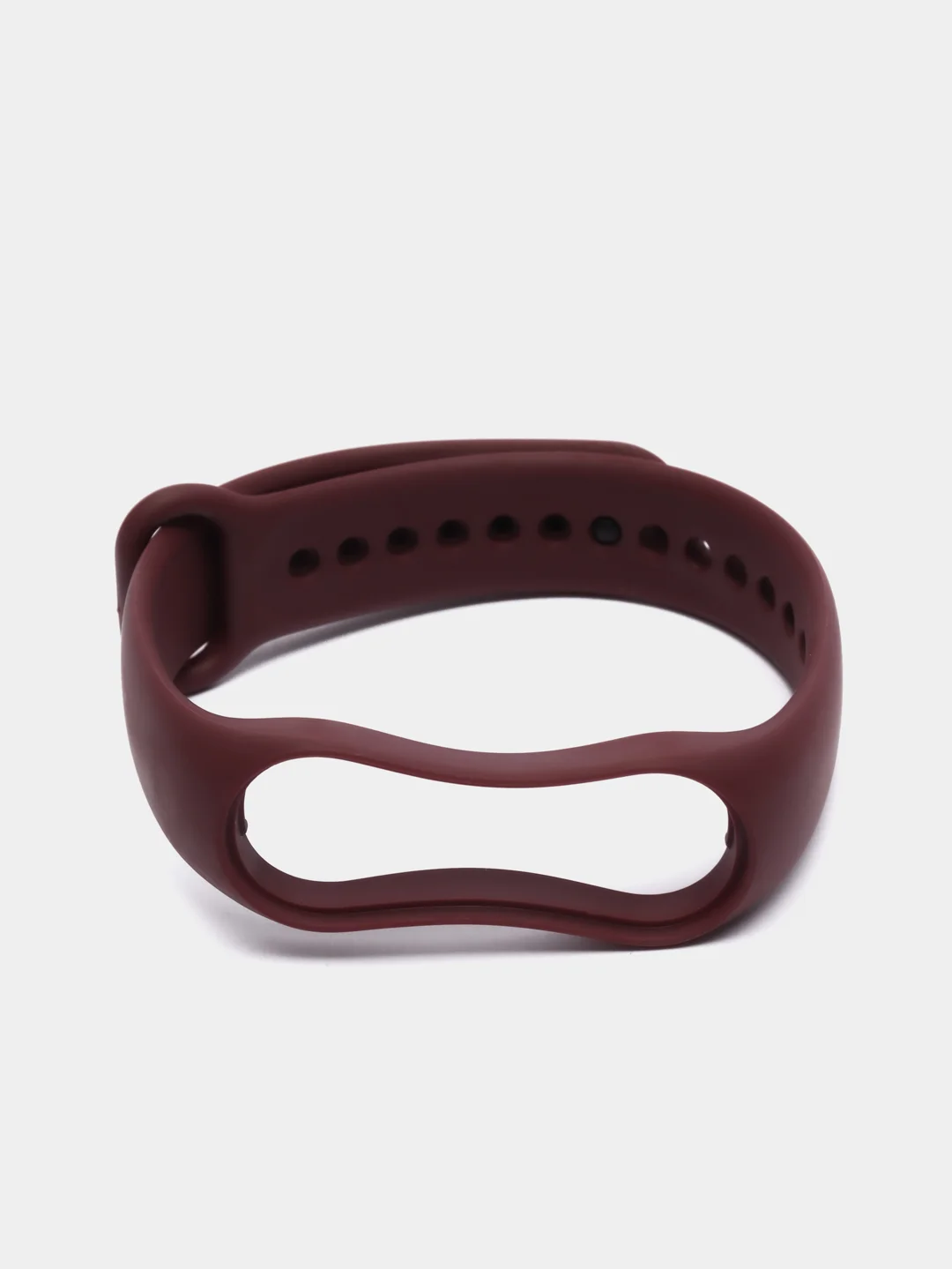 Марсала силиконовый ремешок Xiaomi Mi Band 5, 6, 7, гипоаллергенный