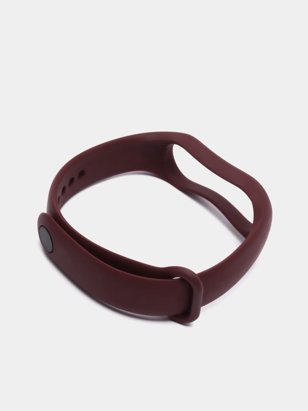 Марсала силиконовый ремешок Xiaomi Mi Band 5, 6, 7, гипоаллергенный