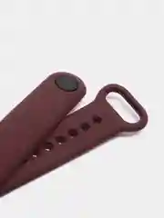 Марсала силиконовый ремешок Xiaomi Mi Band 5, 6, 7, гипоаллергенный