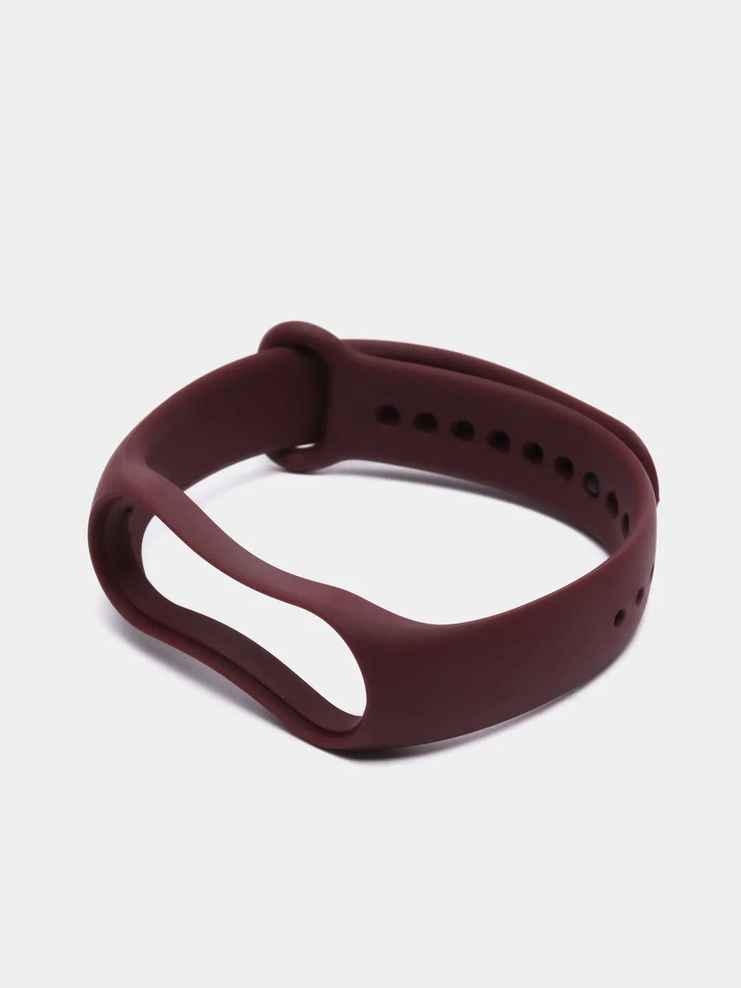 Марсала силиконовый ремешок Xiaomi Mi Band 5, 6, 7, гипоаллергенный