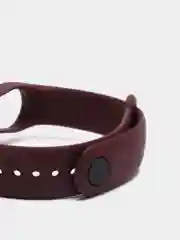 Марсала силиконовый ремешок Xiaomi Mi Band 5, 6, 7, гипоаллергенный