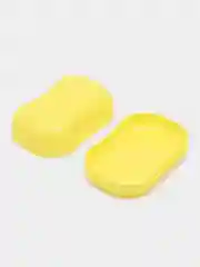 Желтый дорожный набор: футляр для зубной щетки и мыльница