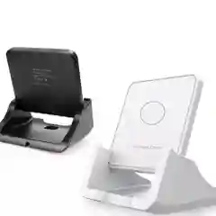Белый беспроводная зарядка Qi, 10-15 Вт, для Apple iPhone, Android, с подставкой