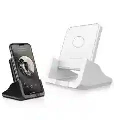 Белый беспроводная зарядка Qi, 10-15 Вт, для Apple iPhone, Android, с подставкой