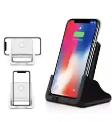 Белый беспроводная зарядка Qi, 10-15 Вт, для Apple iPhone, Android, с подставкой