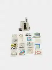 Красный стикеры "Картины", искусство, наклейки 50 штук