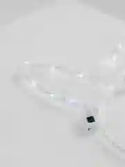 Белый ободок светящийся карнавальный, ушки зайчика, рожки-рога черта