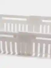 Белый контейнер-полка в холодильник раздвижной