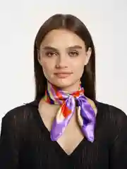 Аметистовый платок женский, шелковый