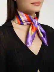 Аметистовый платок женский, шелковый