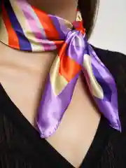 Аметистовый платок женский, шелковый