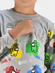 Серый пижама детская