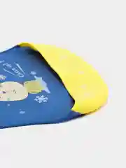 Синий нагрудник детский силиконовый с карманом