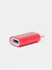 Алый переходник (адаптер) с Micro USB на Lightning Walker