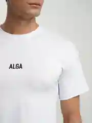Белый мужская футболка "Алга"