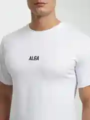 Белый мужская футболка "Алга"