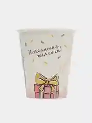 Лавандовый стаканы бумажные на день рождение, гендер пати, 10 шт. Чебурашка, Бэтмен, Гравити Фолз