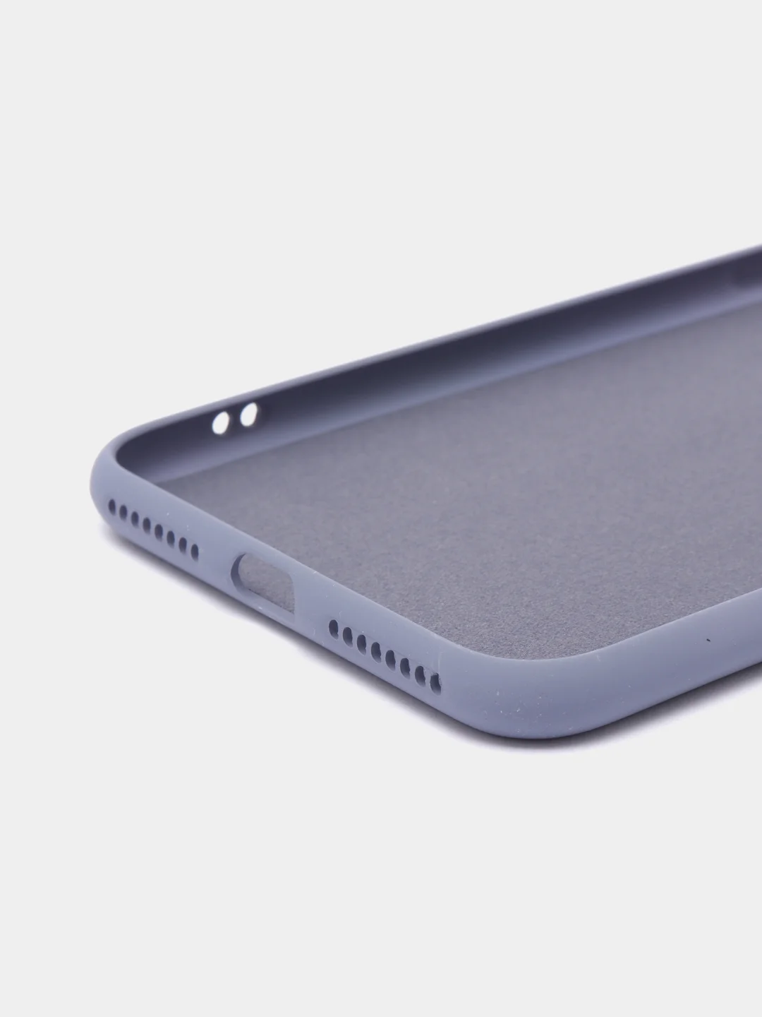 Синий меланж чехол с мягким подкладом iPhone 6/6s, 7/8, 7+/8+, X/Xs, Xr, 11, 11 Pro, 12/12 Pro