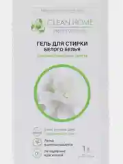 Жидкое средство для стирки Clean home, гель, для белых тканей, 1 л