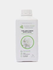 Жидкое средство для стирки Clean home, гель, для белых тканей, 1 л