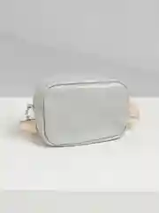 Серый сумка женская с широким ремнем