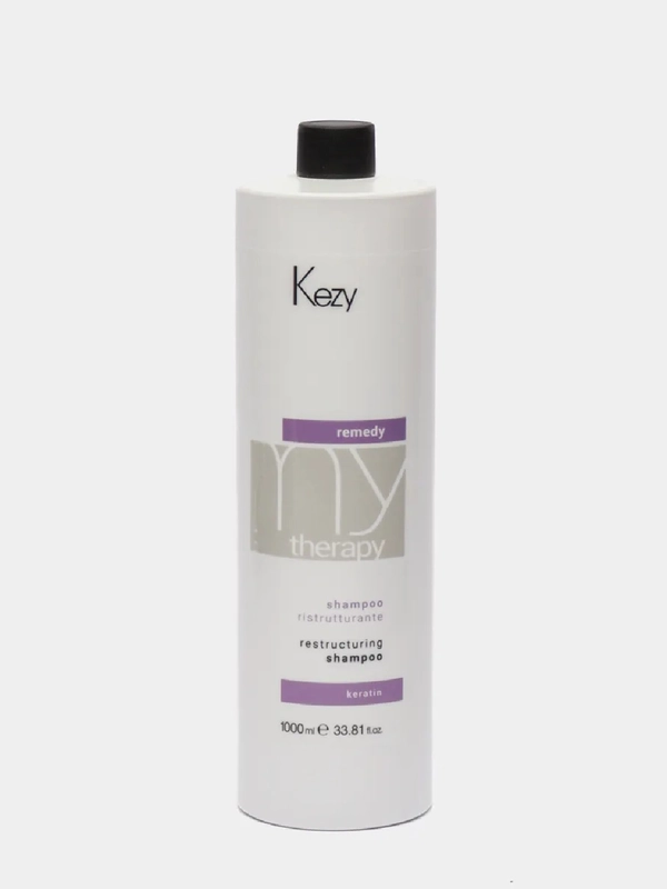 Шампунь реструктурирующий с кератином Kezy Mytherapy Keratin Restructuring Shampoo 1000 мл