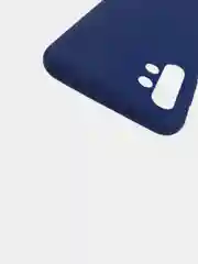 Темно-синий чехол силиконовый на Samsung Galaxy A13, Самсунг Галакси А13 4G, матовый