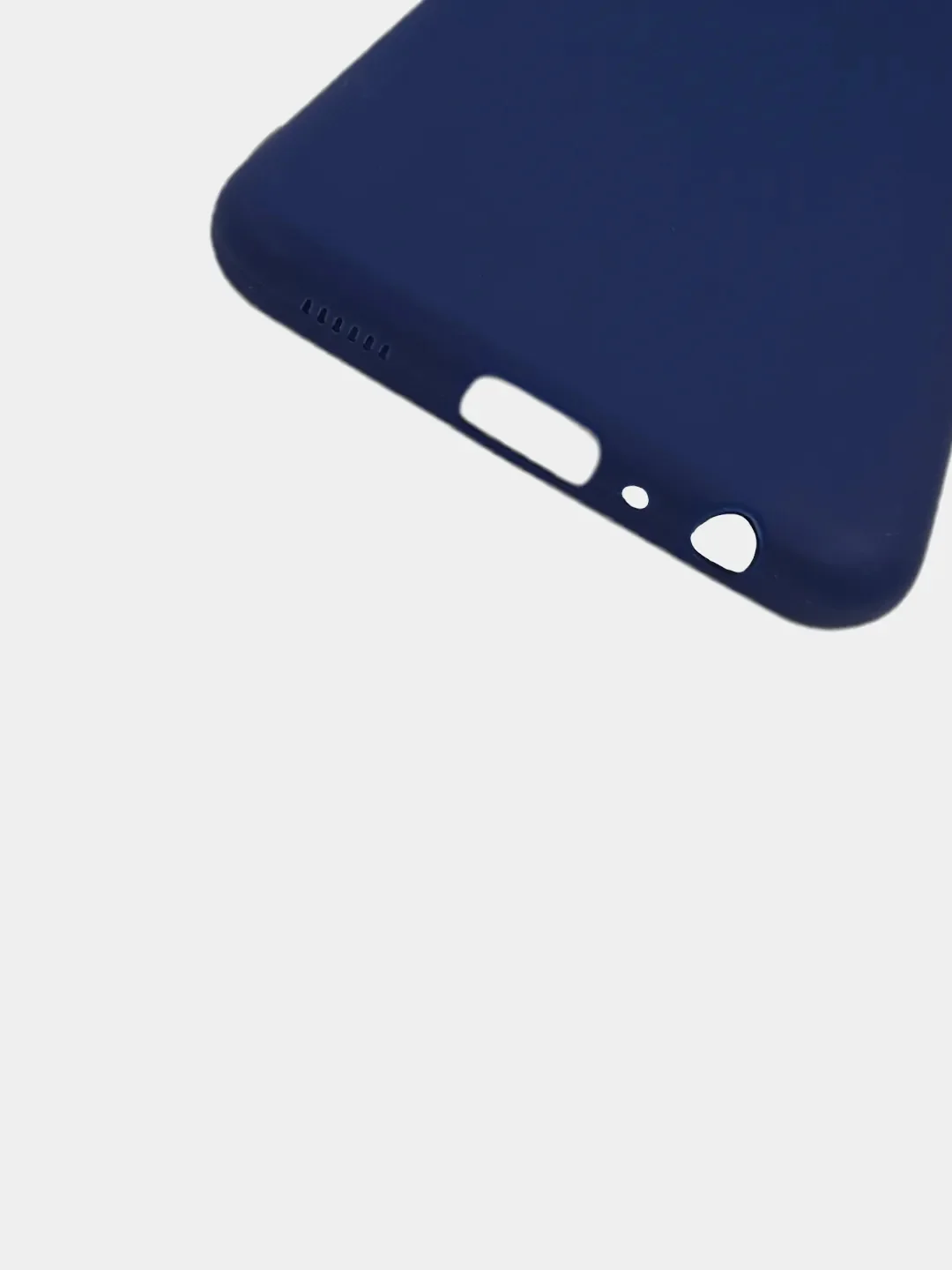 Темно-синий чехол силиконовый на Samsung Galaxy A13, Самсунг Галакси А13 4G, матовый