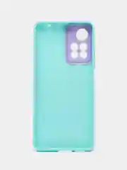 Бирюзовый чехол Xiaomi Redmi Note 11 Pro China 11 Pro Max, Редми Нот 11 Про силиконовый, с рисунком