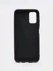 Хром чехол Samsung Galaxy A03s, Самсунг Галакси А03с силиконовый, черный, матовый