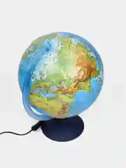 Глобус Земли физический с подсветкой рельефный, 320  мм