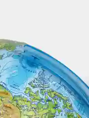 Глобус Земли физический с подсветкой рельефный, 320  мм