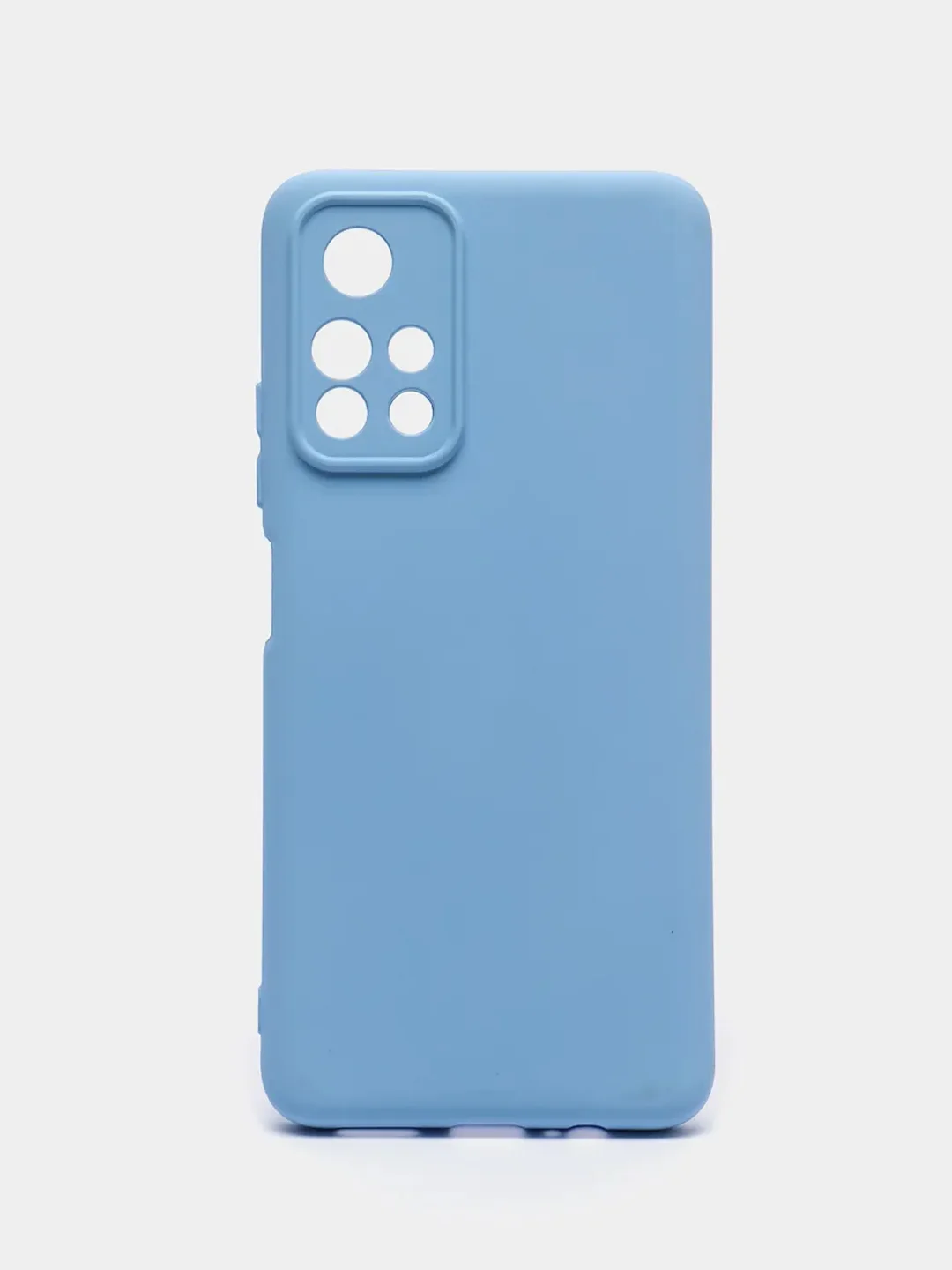 Небесно-голубой чехол силиконовый для Xiaomi Poco M4 Pro 5G, Redmi Note 11 5G, Сяоми Поко М4 Про 5G