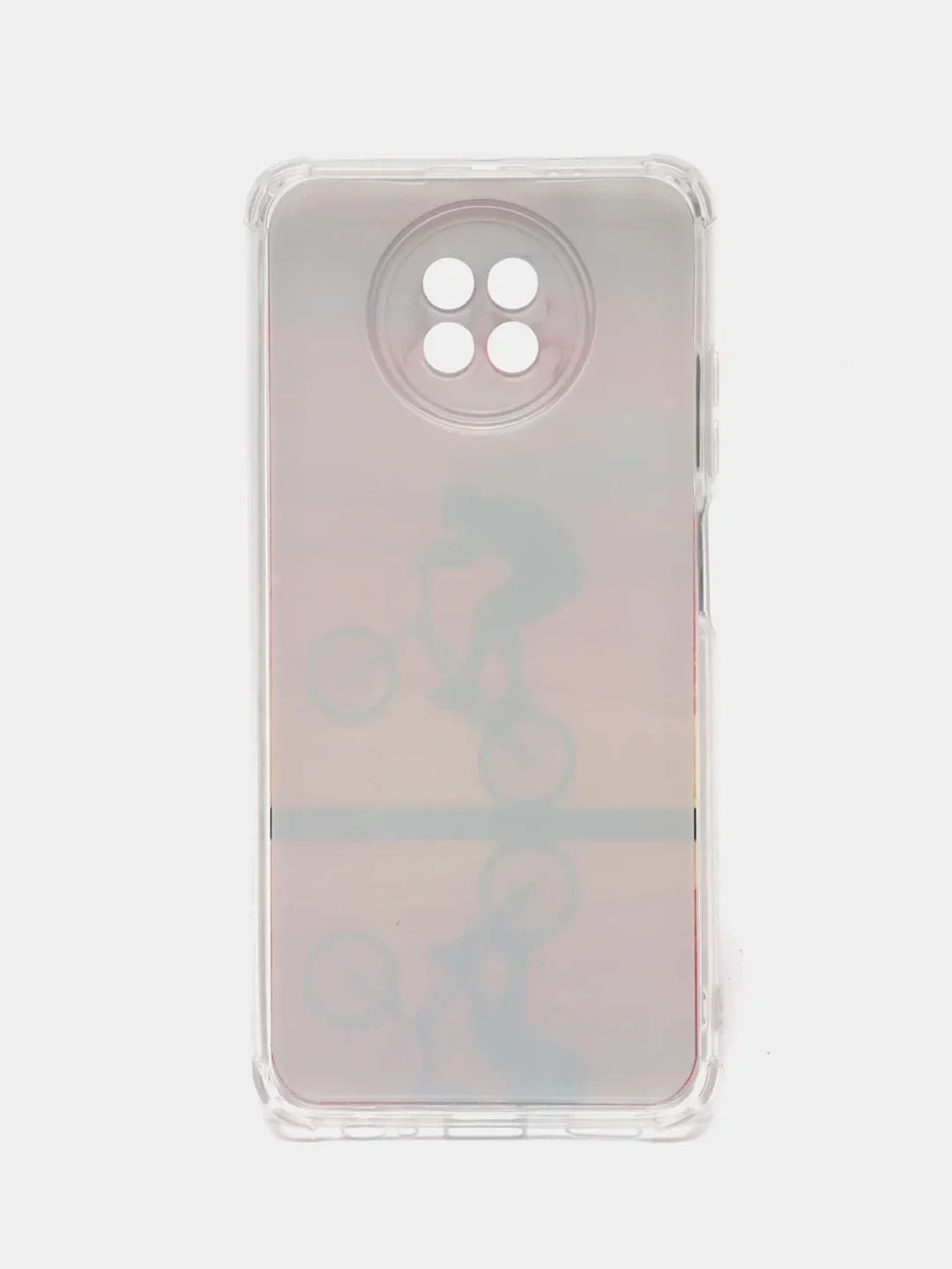 Оранжевый чехол Xiaomi Redmi Note 9T / Redmi Note 9 5G силиконовый с рисунком