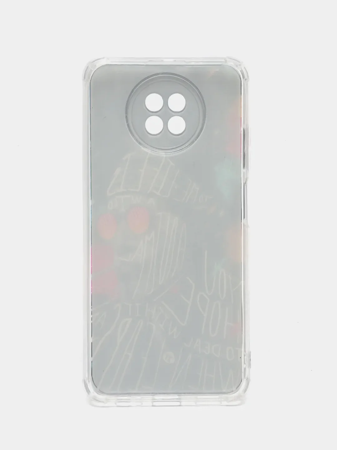 Угольный чехол Xiaomi Redmi Note 9T / Redmi Note 9 5G силиконовый с рисунком