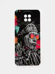 Угольный чехол Xiaomi Redmi Note 9T / Redmi Note 9 5G силиконовый с рисунком