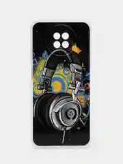 Хром чехол Xiaomi Redmi Note 9T / Redmi Note 9 5G силиконовый с рисунком