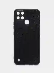 Индиго чехол Realme C21Y, Realme C25Y Реалми С21У / С25У черный, силиконовый, под кожу