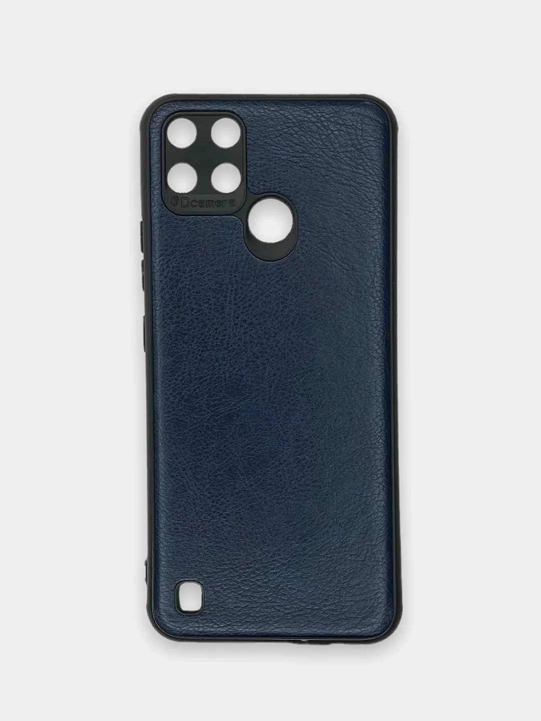 Индиго чехол Realme C21Y, Realme C25Y Реалми С21У / С25У черный, силиконовый, под кожу