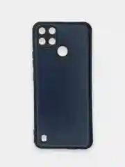 Индиго чехол Realme C21Y, Realme C25Y Реалми С21У / С25У черный, силиконовый, под кожу