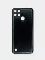 Черный чехол Realme C21Y, Realme C25Y Реалми С21У / С25У черный, силиконовый, под кожу