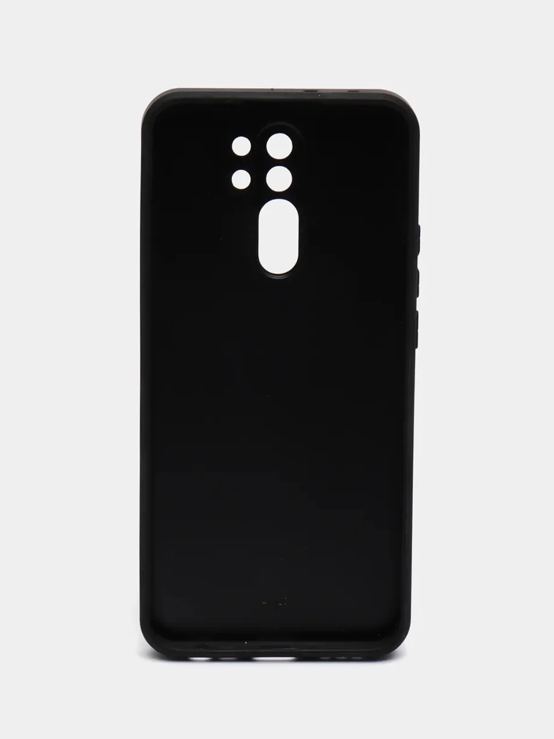 Черный чехол Xiaomi Redmi 9, Сяоми Редми 9, твердый пластиковый глянцевый под стекло