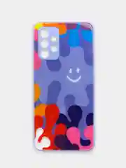 Пурпурный чехол Samsung Galaxy A32 4G твердый пластиковый глянцевый под стекло Самсунг Галакси А32