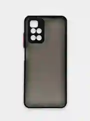 Черный чехол Xiaomi Redmi 10, Сяоми Редми 10, пластиковый матовый с цветными кнопками